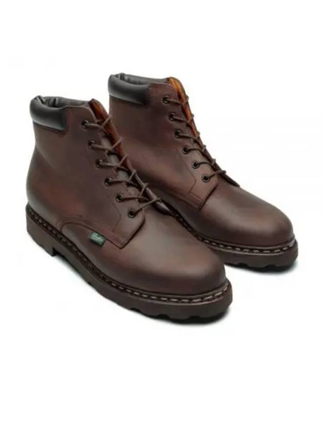Bergerac Leather Walker Boots Brown - PARABOOT - BALAAN 1