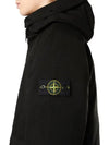 Logo David TC Down Hooded Jacket Black - STONE ISLAND - BALAAN 5