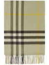 Check Cashmere Scarf Green - BURBERRY - BALAAN 2