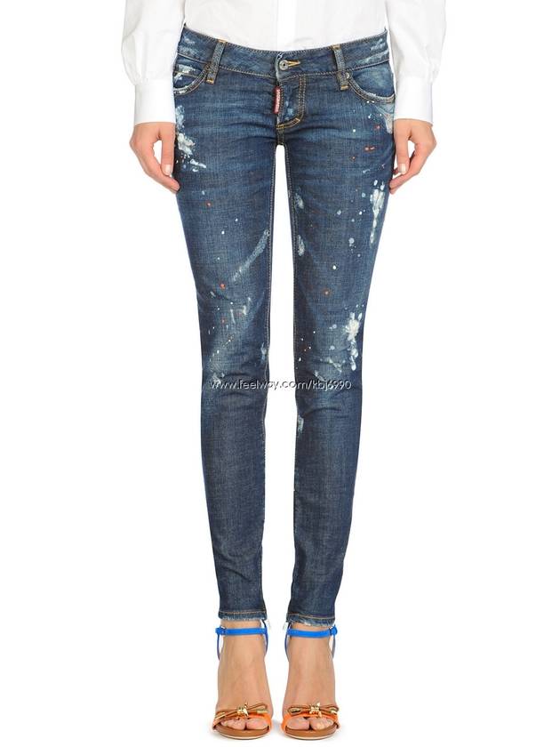 Ice Spot Skinny Jeans Blue - DSQUARED2 - BALAAN 3