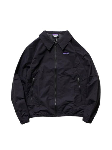 Men's Baggies Logo Patch Zip Pocket Zip-Up Jacket Ink Black - PATAGONIA - BALAAN 1