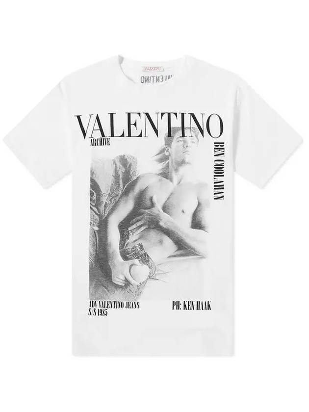 Archive Print Short Sleeve T-Shirt White - VALENTINO - BALAAN 2