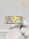 Used luxury goods Lewis It Rose gold enamel printing bangle bracelet - HERMES - BALAAN 5