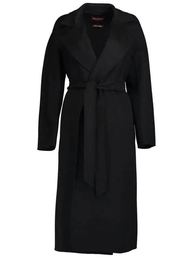 Women's Cles Virgin Wool Single Coat Black - MAX MARA - BALAAN 2