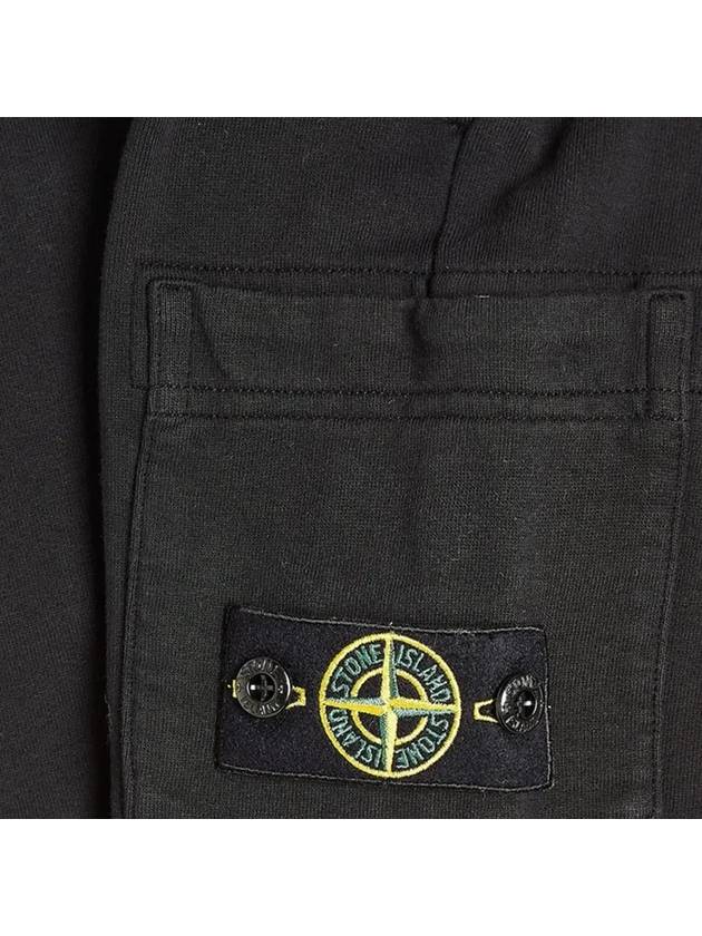 Kids Wappen Patch Fleece Shorts Black - STONE ISLAND - BALAAN 5