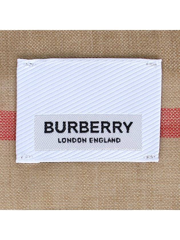 Giant Check Gauze Wool Silk Scarf 8078779 - BURBERRY - BALAAN 4