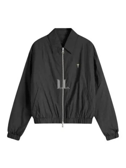 De Coeur Zip-Up Jacket Black - AMI - BALAAN 2