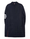 Men's 4 Bar Poly Twill Chesterfield Single Coat Navy - THOM BROWNE - BALAAN 3