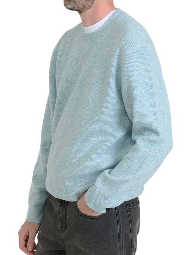 Wool blend sweater SKYBLUE - BLACKBROWN - BALAAN 3