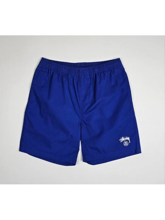 Men's Basic Stock Beach Shorts Ultramarine - STUSSY - BALAAN 2