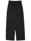 MET linen wide banding pants black - METAPHER - BALAAN 6