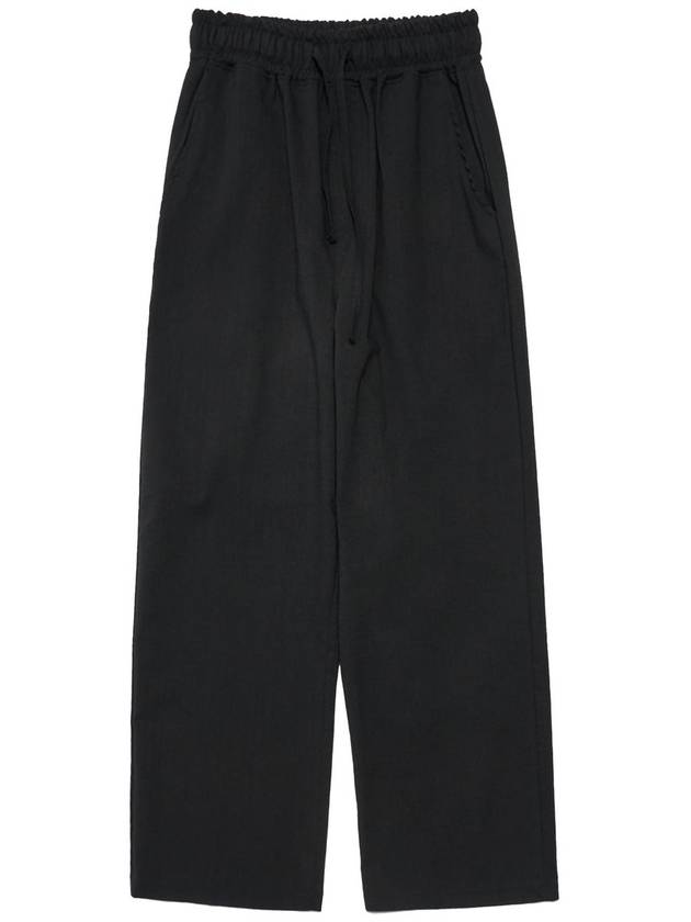 Linen Banding Wide Pants Black - METAPHER - BALAAN 6