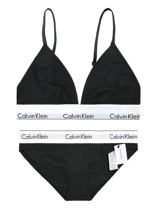 CK Women's Sports Bralette Triangle Panties Set QF1061 F3787 - CALVIN KLEIN - BALAAN 1