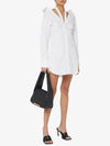 Cotton Open Shoulder Shirt Mini Dress White - ALEXANDER WANG - BALAAN 6