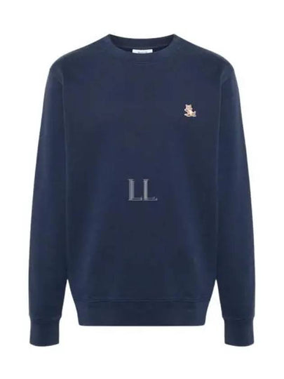 Chillax Patch Regular Sweatshirt Ink Blue - MAISON KITSUNE - BALAAN 2