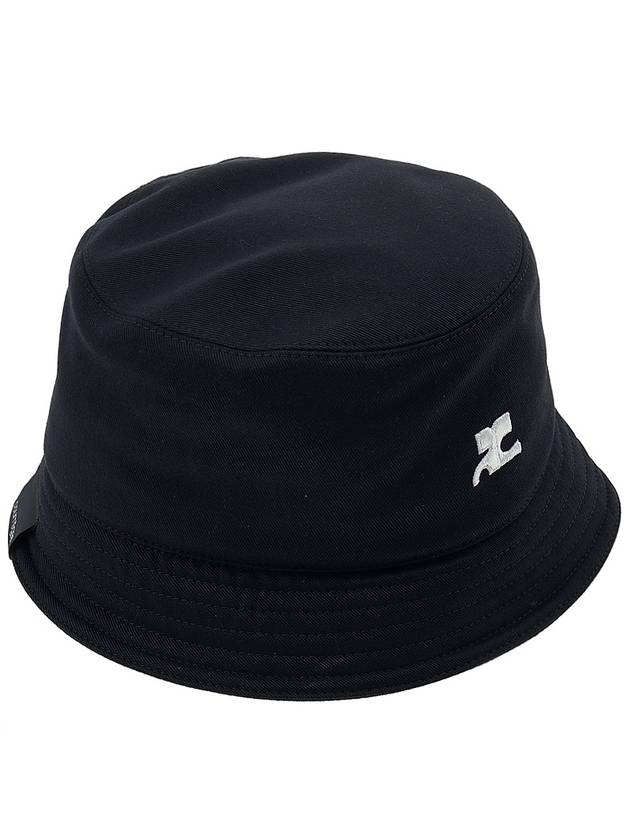 Signature Cotton Bucket Hat Black - COURREGES - BALAAN 5