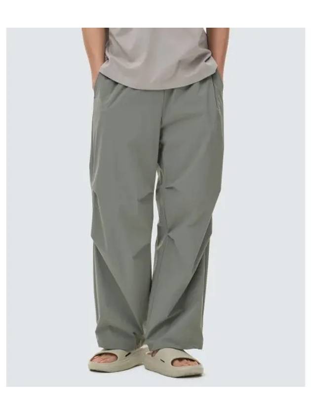 Thin Tech Woven Semi String Wide Pants Green - SNOW PEAK - BALAAN 2