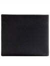 Triangle Logo Saffiano Half Wallet Black - PRADA - BALAAN 3