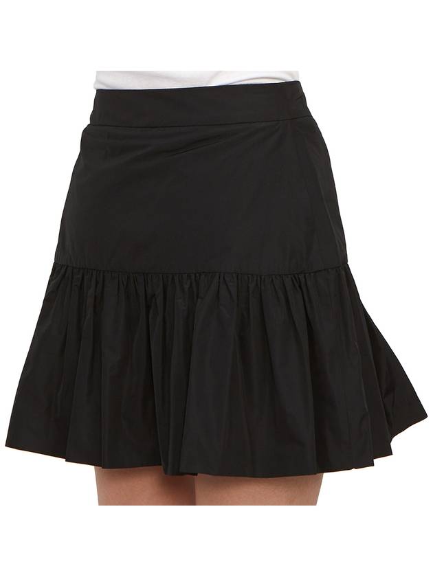 Taffeta Mini A-Line Skirt Black - MONCLER - BALAAN 11