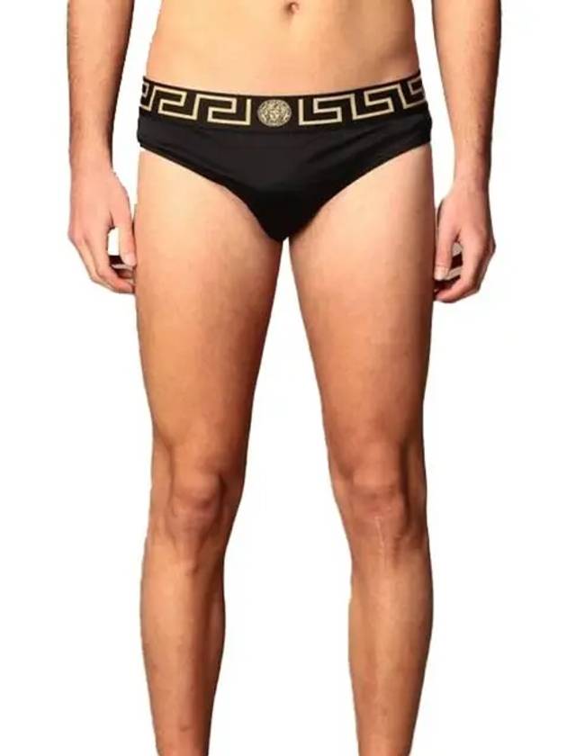 Greca Medusa Logo Band Baroque Swim Briefs Black - VERSACE - BALAAN 3