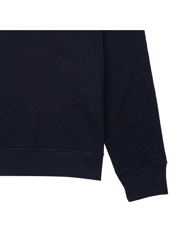 Cotton Crew Neck Sweatshirt Navy - STONE ISLAND - BALAAN 7