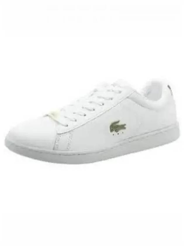 Men s Carnaby Evo Leather Platinum Detail Sneakers White - LACOSTE - BALAAN 1