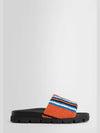 striped logo slide slippers - PRADA - BALAAN.