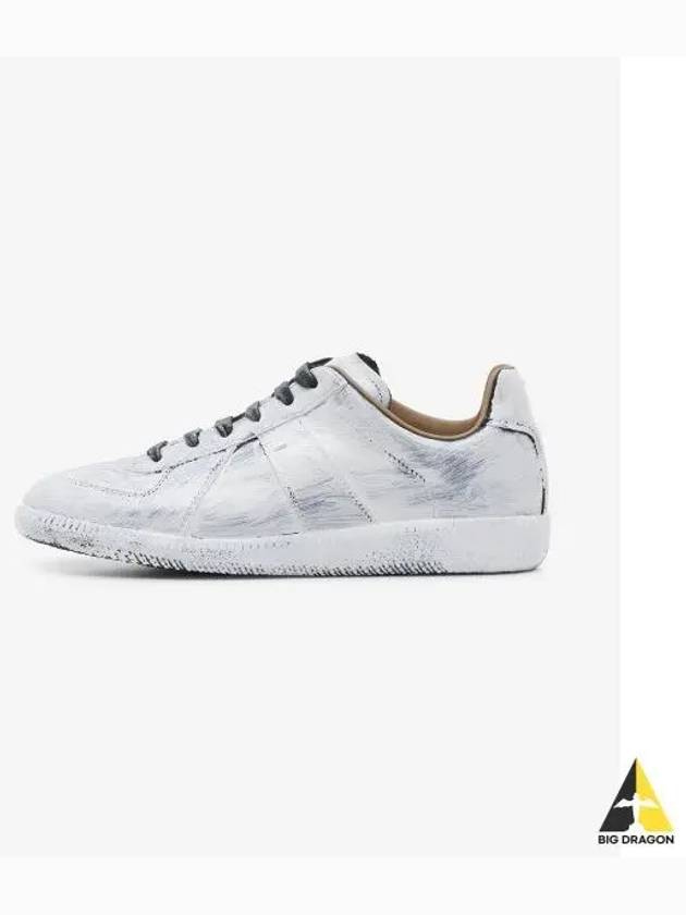 Replica Painting German Army Low Top Sneakers White - MAISON MARGIELA - BALAAN 2