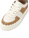 Lauren Leather Sneakers Brown White - CHLOE - BALAAN 8