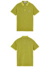 Men's Logo Patch Cotton Short Sleeve Polo Shirt Green - STONE ISLAND - BALAAN 5