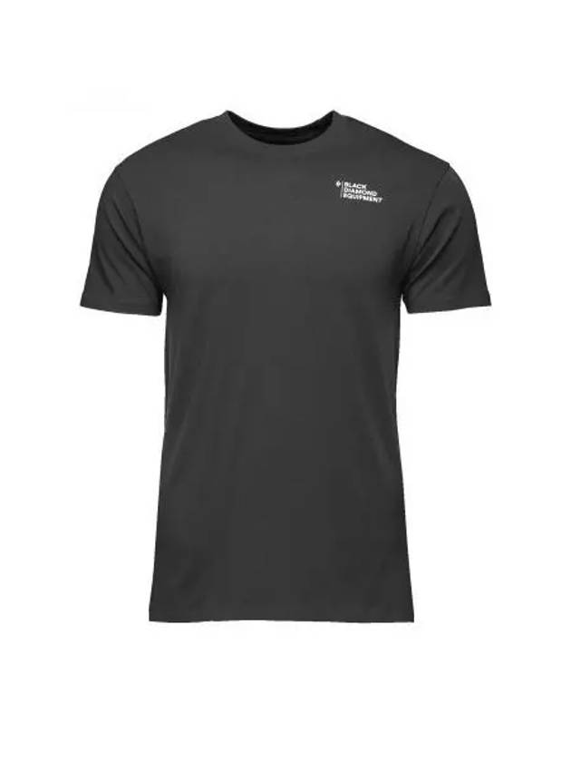 BLACK DIAMOND Heritage Equipment SS Tee MENS NAMAP730231 - BLACK & BROWN - BALAAN 1