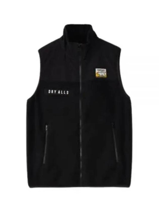 HM26JK038 BLK Fleece Vest Zip-up Jacket - HUMAN MADE - BALAAN 1