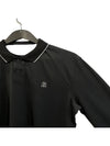 Embroid Logo Long Sleeve Polo Shirt Black - BRUNELLO CUCINELLI - BALAAN 3