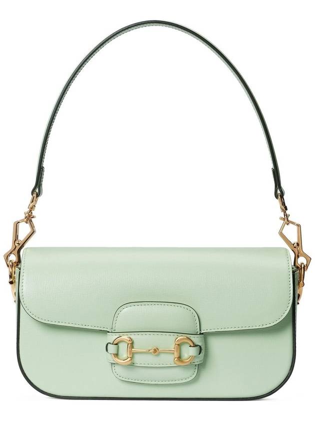 Women's Horsebit 1955 Small Shoulder Bag Light Green - GUCCI - BALAAN 2