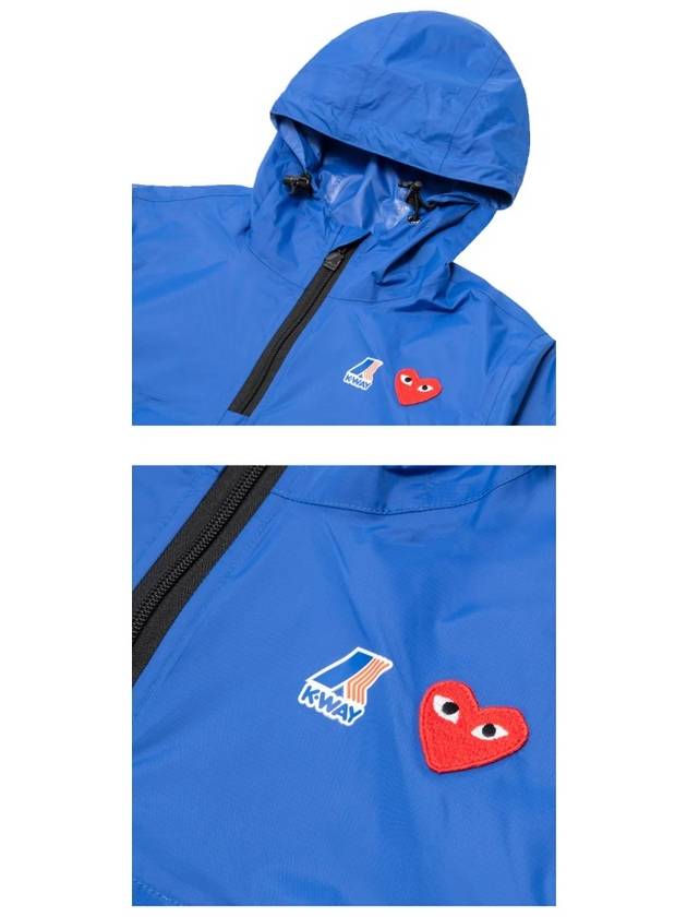 Play x Kway Le Bray 3 0 Hooded Jacket P1 J502 2 Blue - COMME DES GARCONS - BALAAN 6