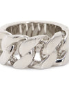 Men's Logo Chain Ring Silver - ALEXANDER MCQUEEN - BALAAN 5