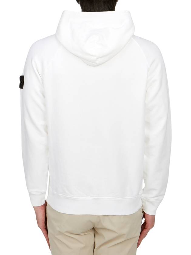 Compass Logo Patch Hoodie White - STONE ISLAND - BALAAN 4