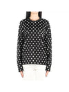 Polka Dot Long Sleeve T-Shirt Black - COMME DES GARCONS - BALAAN 1