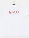 Logo Cotton Short Sleeve T-shirt White - A.P.C. - BALAAN 3