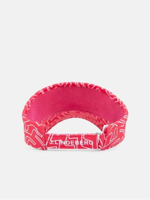 SS Golf Bon Visor Sun Cap BON PRINT VISOR Pink Print - J.LINDEBERG - BALAAN 3