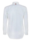 Oxford Grosgrain Placket Cotton Long Sleeve Shirt White - THOM BROWNE - BALAAN 3