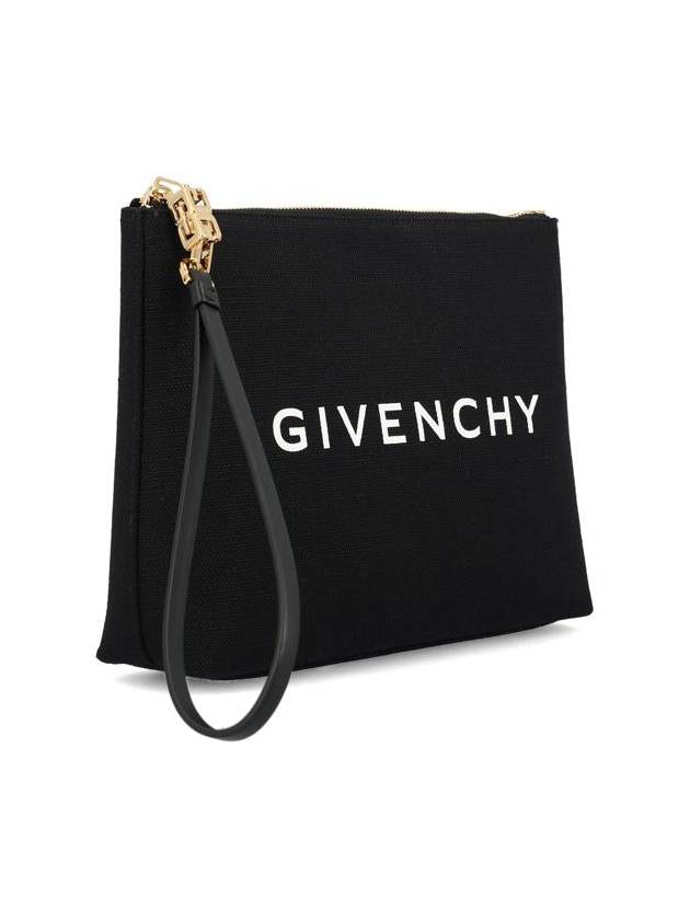 Logo Print Large Pouch Bag Black - GIVENCHY - BALAAN 4