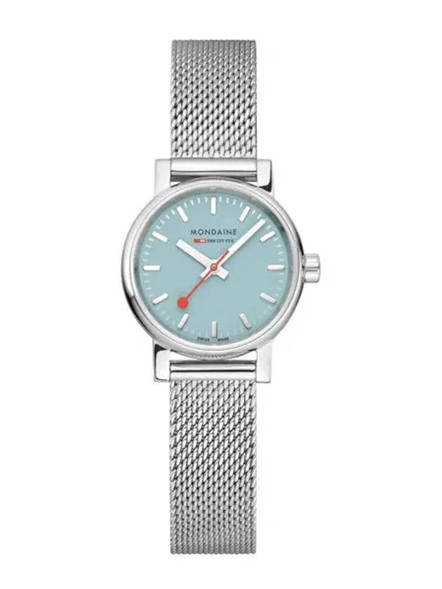 EVO2 Turquoise Lake Stainless Steel Watch Blue Silver - MONDAINE - BALAAN 3