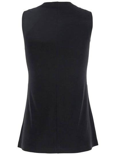 Black Sleeveless Top In Tech Fabric Woman - NORMA KAMALI - BALAAN 2