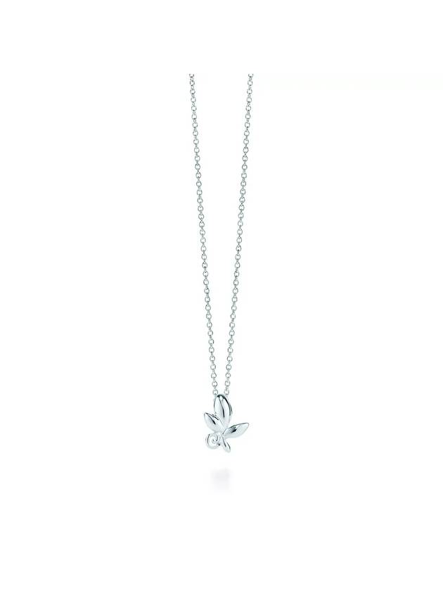 Paloma Picasso Olive Leaf Necklace Silver - TIFFANY & CO. - BALAAN 1