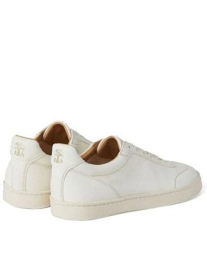 Deerskin Trainers Latex Sole Low Top Sneakers White - BRUNELLO CUCINELLI - BALAAN 2