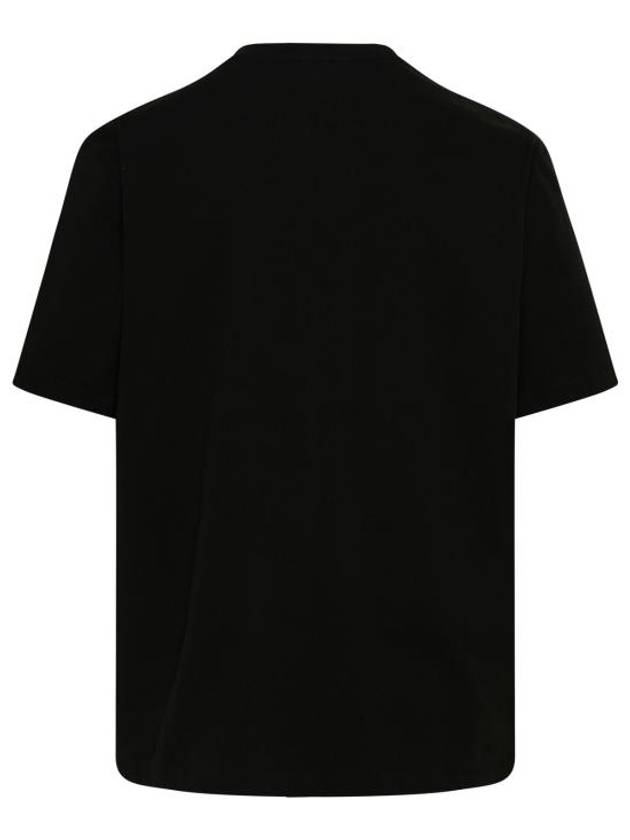 Paris Logo Print Cotton Short Sleeve T-Shirt Black - KENZO - BALAAN 4