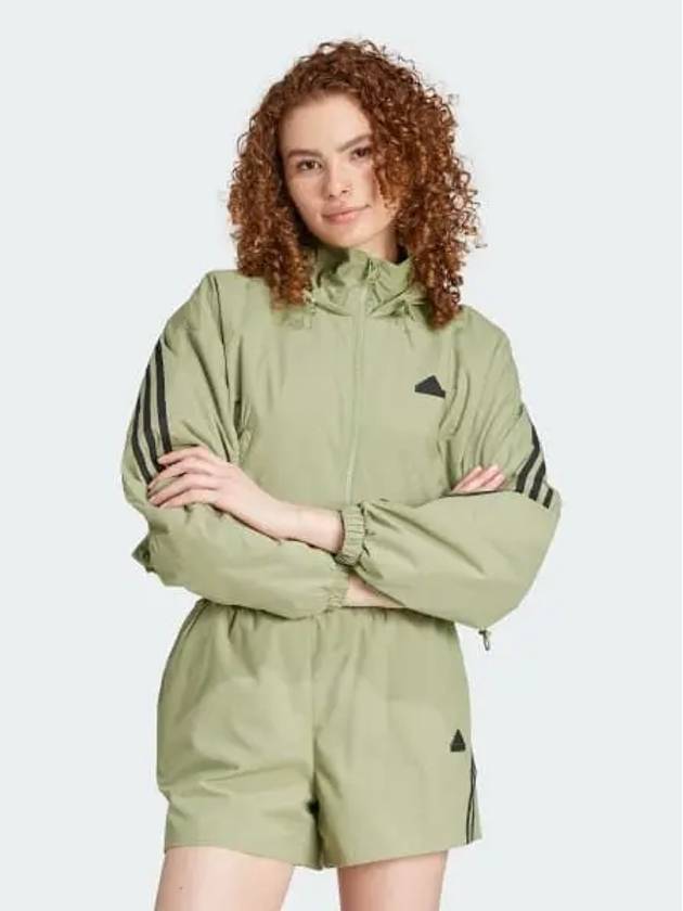 Future Icons 3 Stripes Woven Windbreaker Khaki - ADIDAS - BALAAN 2