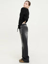 BACKLESS SYMBOL KNIT BLACK - TUDE - BALAAN 6