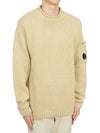 Men's Lambswool Lens Knit Top Beige - CP COMPANY - BALAAN 4